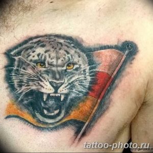 Фото рисунка Тату снежный барс 20.11.2018 №081 - Tattoo snow leopard - tattoo-photo.ru