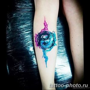 Фото рисунка тату Инь-Янь 08.11.2018 №064 - photo tattoo Yin-Yang - tattoo-photo.ru