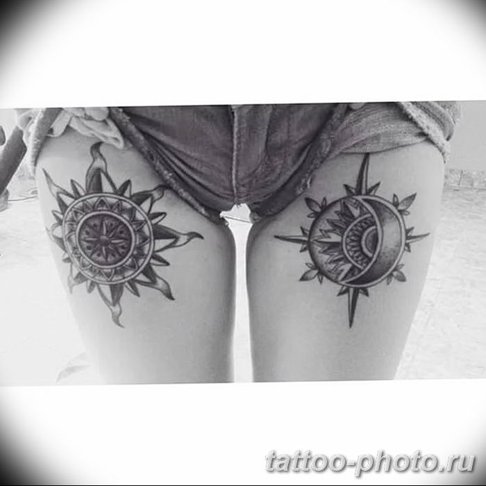 05.11.2018 № 037 - tattoo Moon and Sun - tattoo-photo.ru. 
