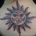 Фото рисунка тату Луна и Солнце 05.11.2018 №049 - tattoo Moon and Sun - tattoo-photo.ru