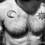Фото рисунка тату Луна и Солнце 05.11.2018 №064 - tattoo Moon and Sun - tattoo-photo.ru