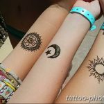 Фото рисунка тату Луна и Солнце 05.11.2018 №097 - tattoo Moon and Sun - tattoo-photo.ru