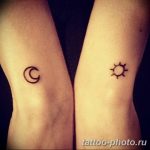 Фото рисунка тату Луна и Солнце 05.11.2018 №206 - tattoo Moon and Sun - tattoo-photo.ru
