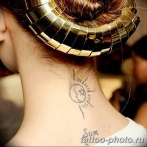 Фото рисунка тату Луна и Солнце 05.11.2018 №217 - tattoo Moon and Sun - tattoo-photo.ru