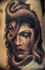 Фото рисунка тату Медуза Горгона 23.11.2018 №039 - tattoo Medusa Gorgo - tattoo-photo.ru