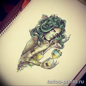 Фото рисунка тату Медуза Горгона 23.11.2018 №046 - tattoo Medusa Gorgo - tattoo-photo.ru