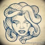 Фото рисунка тату Медуза Горгона 23.11.2018 №047 - tattoo Medusa Gorgo - tattoo-photo.ru