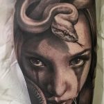 Фото рисунка тату Медуза Горгона 23.11.2018 №048 - tattoo Medusa Gorgo - tattoo-photo.ru