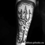 Фото рисунка тату Трезубец 07.11.2018 №014 - photo tattoo Trident - tattoo-photo.ru