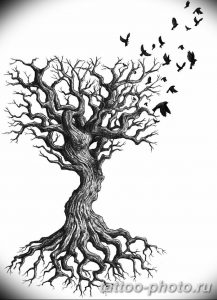 Фото рисунка тату дерево 07.11.2018 №267 - photo tattoo tree - tattoo-photo.ru