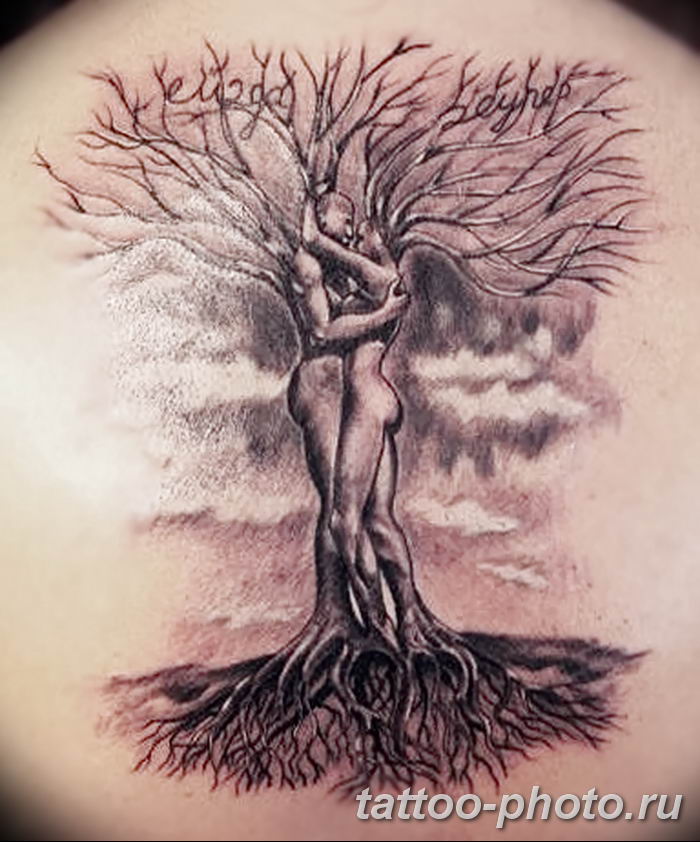 Фото рисунка тату дерево 07.11.2018 № 333 - photo tattoo tree - tattoo-phot...