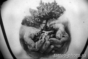 Фото рисунка тату дерево 07.11.2018 №454 - photo tattoo tree - tattoo-photo.ru