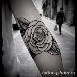 Фото рисунка тату камелия 24.11.2018 №013 - photo tattoo camellia - tattoo-photo.ru