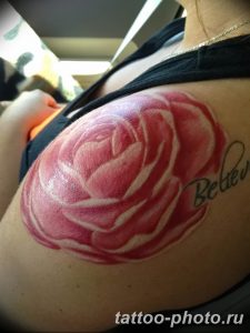 Фото рисунка тату камелия 24.11.2018 №029 - photo tattoo camellia - tattoo-photo.ru