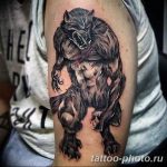 Фото рисунка тату оборотень 24.11.2018 №004 - photo tattoo werewolf - tattoo-photo.ru