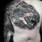 Фото рисунка тату оборотень 24.11.2018 №012 - photo tattoo werewolf - tattoo-photo.ru