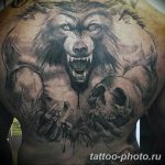 Фото рисунка тату оборотень 24.11.2018 №015 - photo tattoo werewolf - tattoo-photo.ru