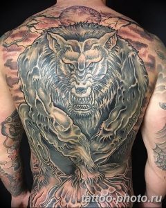 Фото рисунка тату оборотень 24.11.2018 №038 - photo tattoo werewolf - tattoo-photo.ru