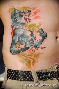 Фото рисунка тату оборотень 24.11.2018 №053 - photo tattoo werewolf - tattoo-photo.ru