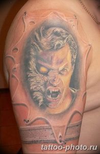 Фото рисунка тату оборотень 24.11.2018 №087 - photo tattoo werewolf - tattoo-photo.ru