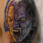 Фото рисунка тату оборотень 24.11.2018 №091 - photo tattoo werewolf - tattoo-photo.ru