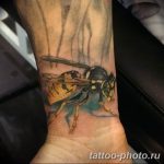 Фото рисунка тату оса 06.11.2018 №057 - photo tattoo wasp - tattoo-photo.ru
