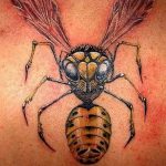 Фото рисунка тату оса 06.11.2018 №120 - photo tattoo wasp - tattoo-photo.ru