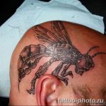 Фото рисунка тату оса 06.11.2018 №124 - photo tattoo wasp - tattoo-photo.ru
