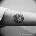 Фото рисунка тату планеты 04.11.2018 №014 - tattoo photos of the planet - tattoo-photo.ru