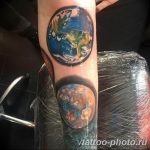 Фото рисунка тату планеты 04.11.2018 №031 - tattoo photos of the planet - tattoo-photo.ru
