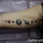 Фото рисунка тату планеты 04.11.2018 №044 - tattoo photos of the planet - tattoo-photo.ru
