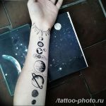 Фото рисунка тату планеты 04.11.2018 №090 - tattoo photos of the planet - tattoo-photo.ru