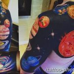 Фото рисунка тату планеты 04.11.2018 №095 - tattoo photos of the planet - tattoo-photo.ru