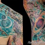 Фото рисунка тату планеты 04.11.2018 №107 - tattoo photos of the planet - tattoo-photo.ru