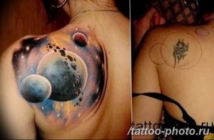 Фото рисунка тату планеты 04.11.2018 №109 - tattoo photos of the planet - tattoo-photo.ru