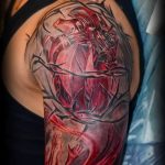 Фото рисунка тату терновник 05.11.2018 №012 - photo tattoo blackthorn - tatufoto.com