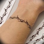 Фото рисунка тату терновник 05.11.2018 №016 - photo tattoo blackthorn - tatufoto.com