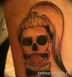 Фото рисунка тату череп 24.11.2018 №003 - photo tattoo skull - tattoo-photo.ru