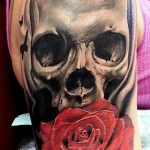 Фото рисунка тату череп 24.11.2018 №043 - photo tattoo skull - tattoo-photo.ru
