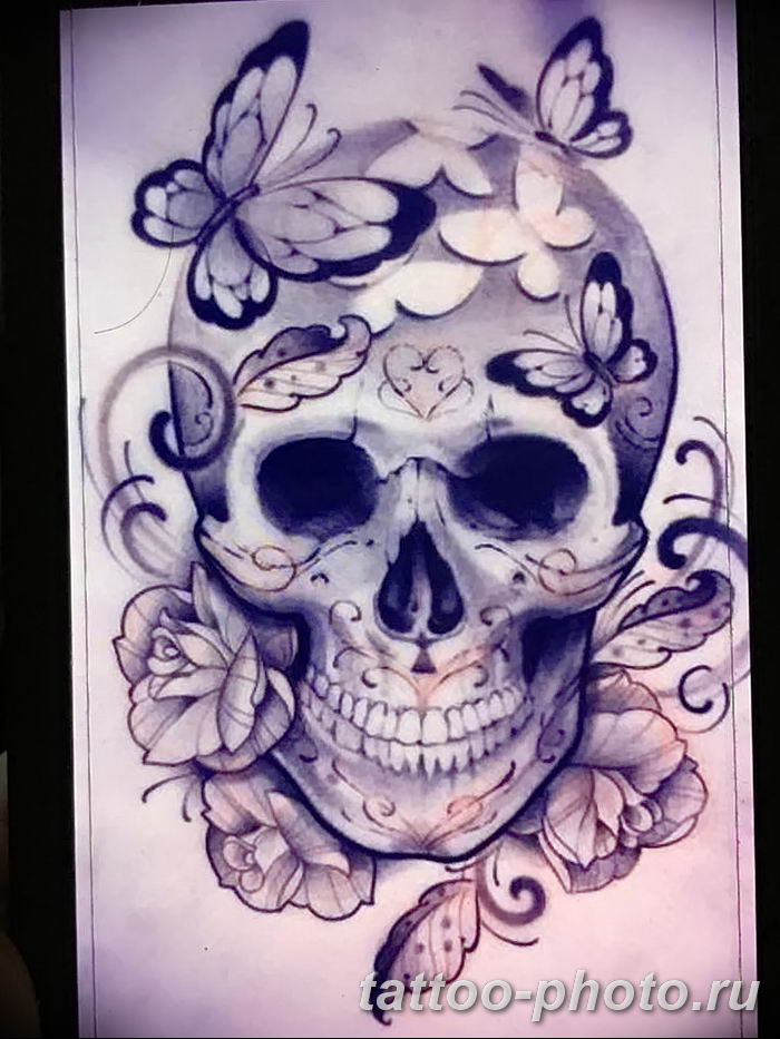 24.11.2018 № 153 - photo tattoo skull - tattoo-photo.ru. 
