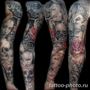 Фото рисунка тату череп 24.11.2018 №271 - photo tattoo skull - tattoo-photo.ru