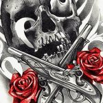 Фото рисунка тату череп 24.11.2018 №347 - photo tattoo skull - tattoo-photo.ru