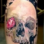 Фото рисунка тату череп 24.11.2018 №354 - photo tattoo skull - tattoo-photo.ru