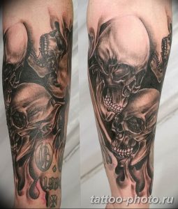 Фото рисунка тату череп 24.11.2018 №371 - photo tattoo skull - tattoo-photo.ru