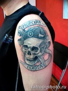 Фото рисунка тату череп 24.11.2018 №374 - photo tattoo skull - tattoo-photo.ru
