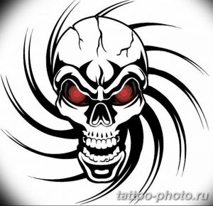 Фото рисунка тату череп 24.11.2018 №405 - photo tattoo skull - tattoo-photo.ru