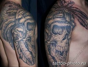 Фото рисунка тату череп 24.11.2018 №517 - photo tattoo skull - tattoo-photo.ru