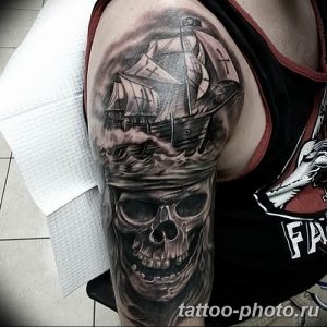 Фото рисунка тату череп 24.11.2018 №519 - photo tattoo skull - tattoo-photo.ru