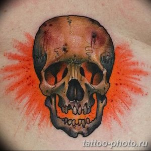 Фото рисунка тату череп 24.11.2018 №528 - photo tattoo skull - tattoo-photo.ru