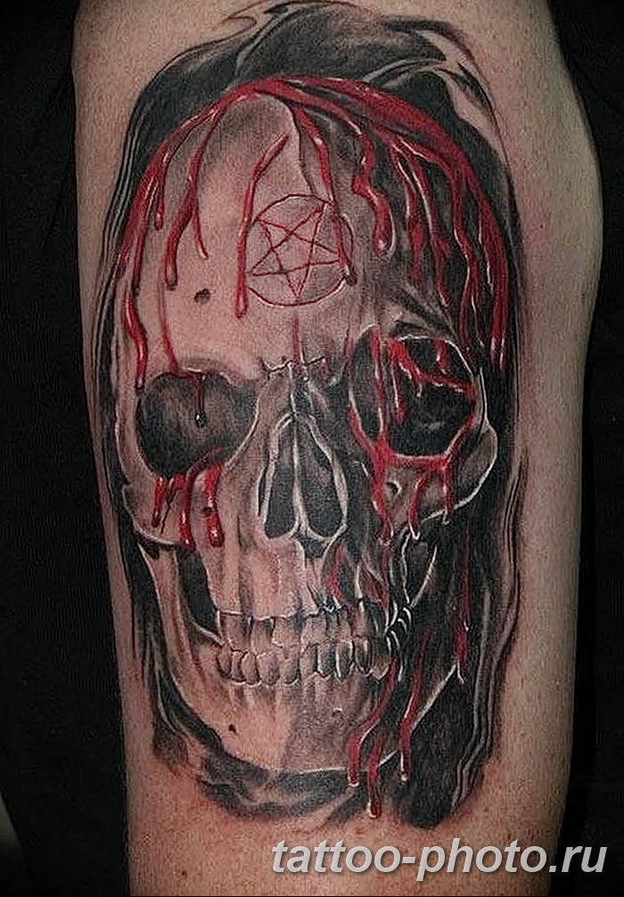 Фото черепа и крови арины Фото рисунка тату череп 24.11.2018 № 580 - photo tattoo skull - tattoo-photo.ru 